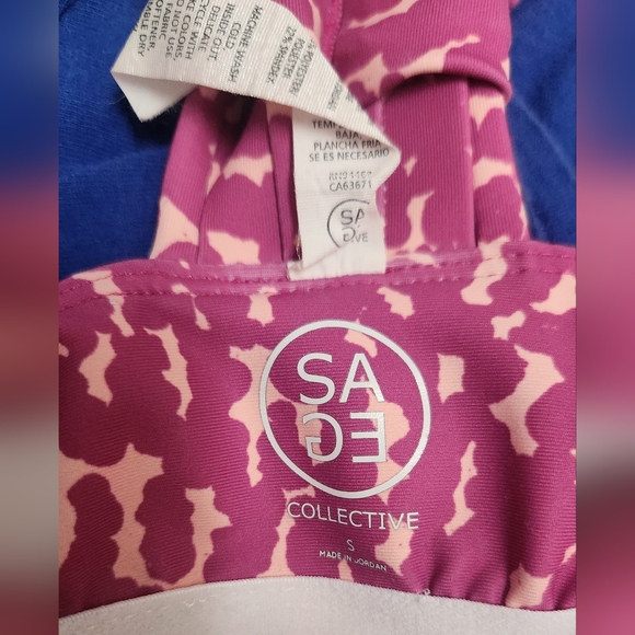 Sage Collective Pink and Cream Patterned Top - Picture 5 of 10